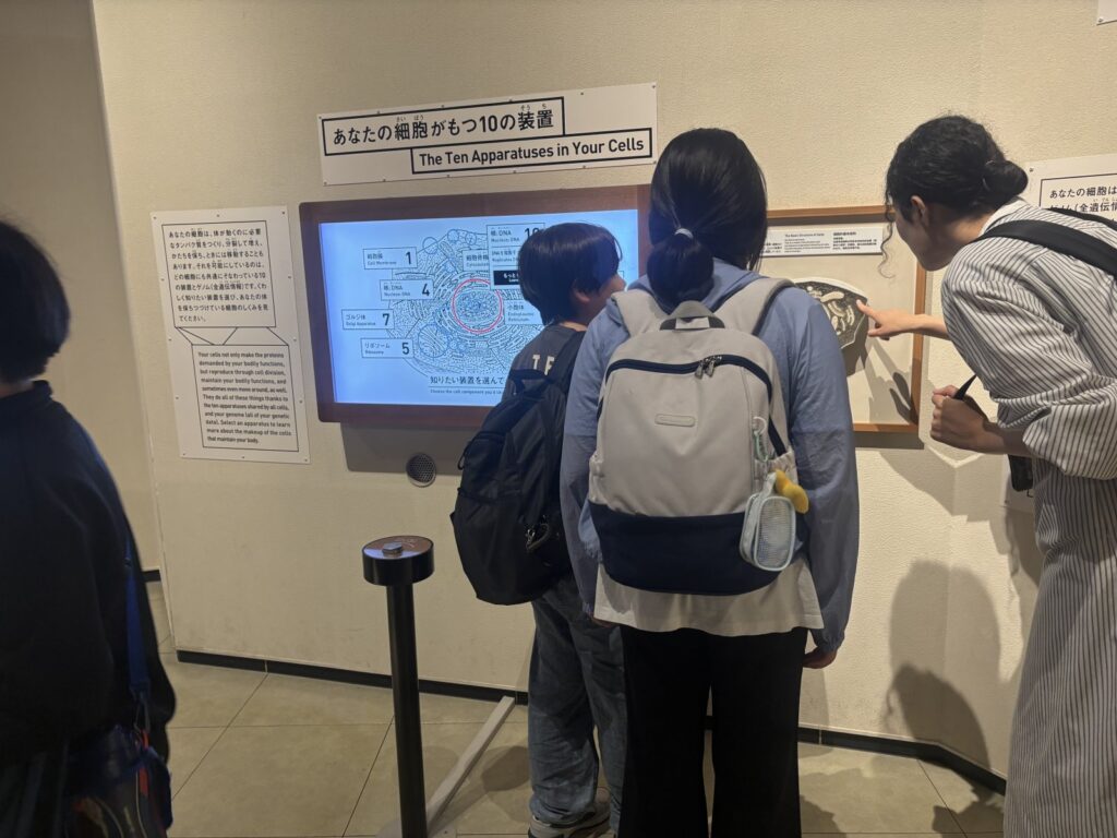 スタッフとお子さんが並んでプログラミングや学習に取り組んでいる様子。横から撮った自然な雰囲気で、顔が映りすぎない構図